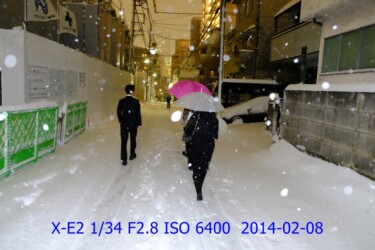 大雪の東京で雪中行軍