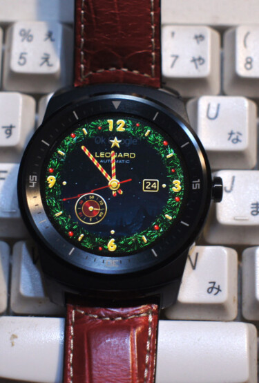 LG G watch R　の　クリスマス用フェイス